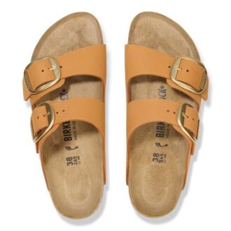 Arizona Big Buckle Nubuck Leather Burnt Orange