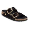 Arizona Big Buckle Piping Rivet Logo Textile Black Velvet