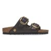 Arizona Big Buckle Textile Raffia Black