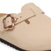 Boston Flower Buckle Kids Birko-Flor Nubuk