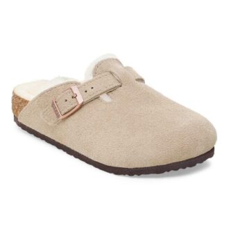 Boston Shearling Kids Suede Leather Fur