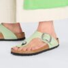Gizeh Big Buckle Nubuk Leather