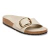 Madrid Big Buckle Natural Leather Patent