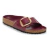 Madrid Big Buckle Natural Leather Patent
