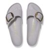 Madrid Big Buckle Natural Leather Patent