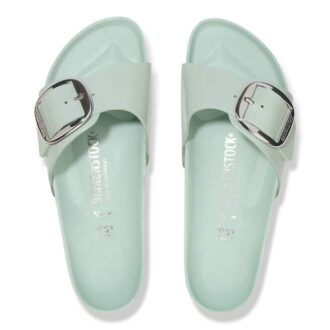 Madrid Big Buckle Natural Leather Patent