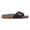 Madrid Big Buckle Nubuck Leather Black