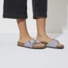 Madrid Big Buckle Nubuck Leather Purple Fog