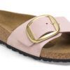 Madrid Big Buckle Nubuk Leather