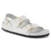 Milano Embossed Leather Emboss White
